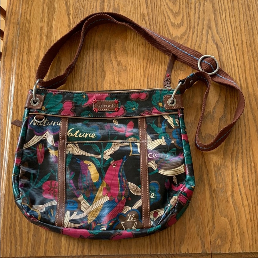 Sakroots purse with adjustable strap